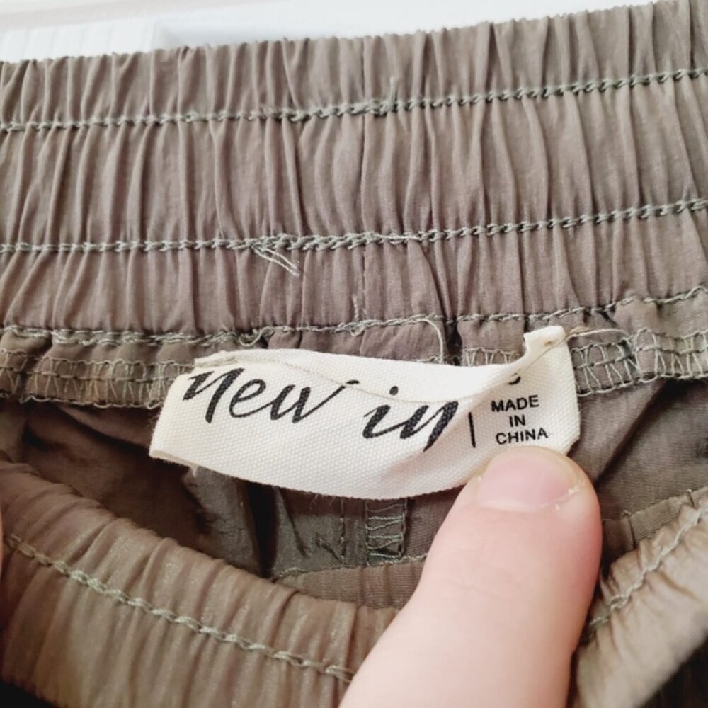 Simons Olive Green Track Pants with Elastic Ankles - Picture 4 of 8
